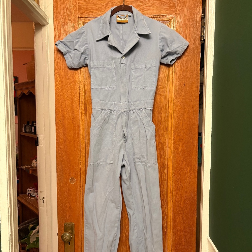 Big Bud Press Shortsleeve Jumpsuit- LIGHT BLUE - S